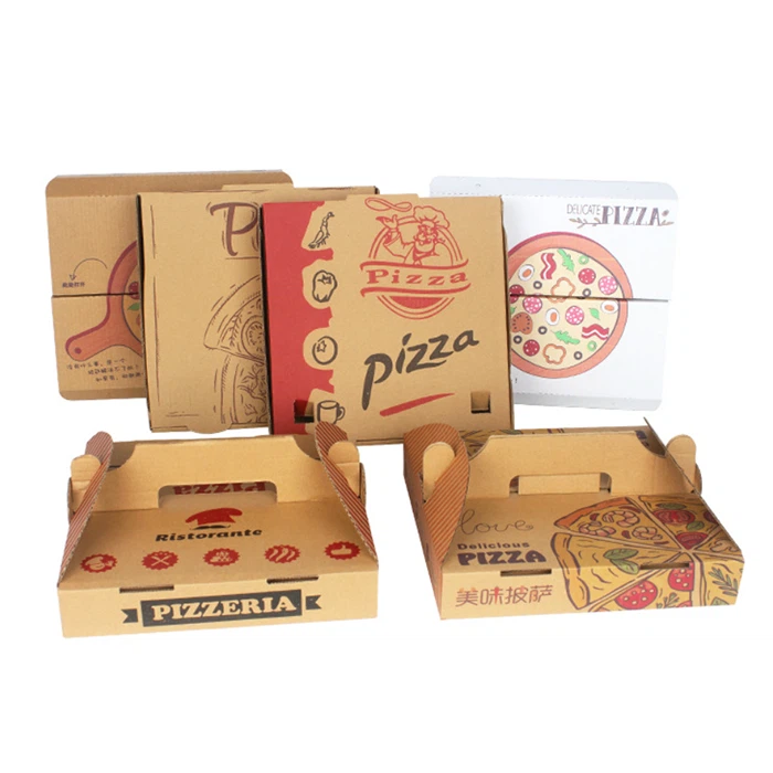 Food Grade Custom Logo Corrugated Luxury Pizza Box