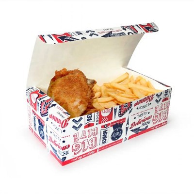 Хартиена кутия за риба и чипс за еднократна употреба
