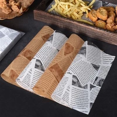 Устойчива на мазнини Pe Wax Burger хартия
